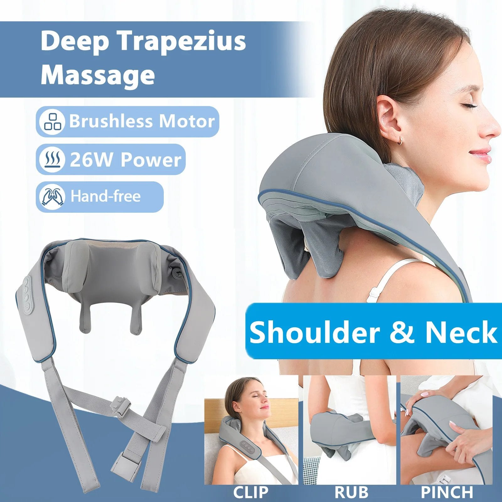 3D Deep Kneading Shoulder & Neck Massager