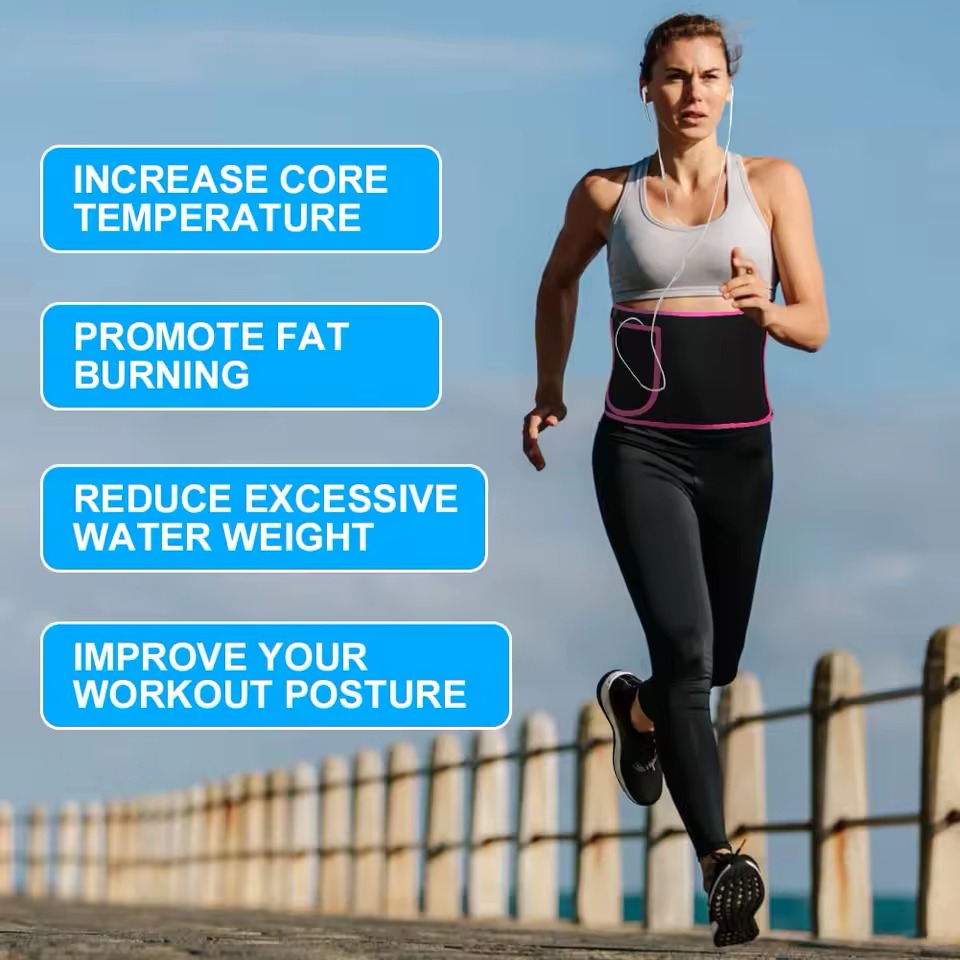 Fitness Waist Belt with Phone Pocket