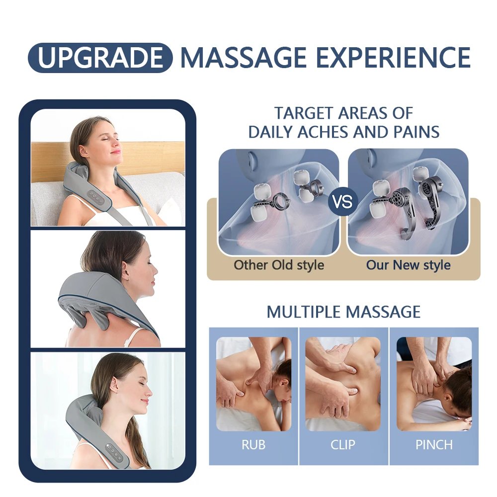 3D Deep Kneading Shoulder & Neck Massager
