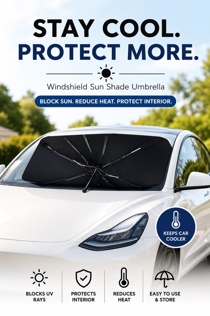 Premium Foldable Car Windshield Sunshade