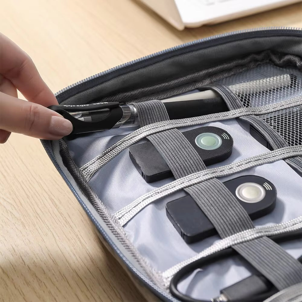 Portable Electronic Accessories Organizer Bag – Waterproof Travel Cable & Gadget Storage Case | Multi-Layer Tech Organizer Pouch